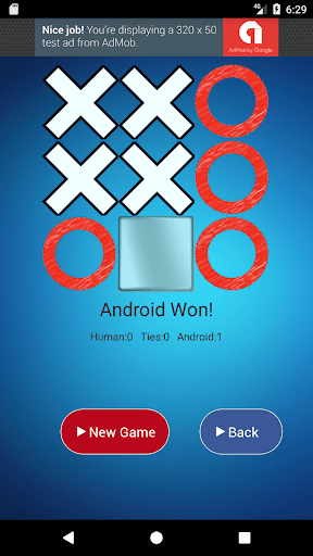 Tic Tac Toe Screen 3