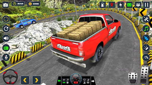 Android application Offroad Pickup Truck Cargo Sim screenshort