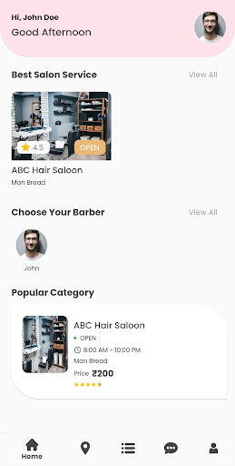 Android application The Barber Shop - Hair Salon screenshort