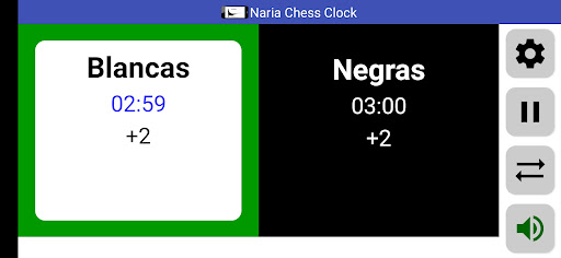 Android application Naria Chess Clock screenshort
