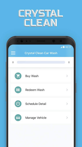 Android application Crystal Clean Car Wash screenshort