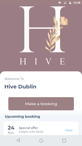 Android application Hive Dublin screenshort