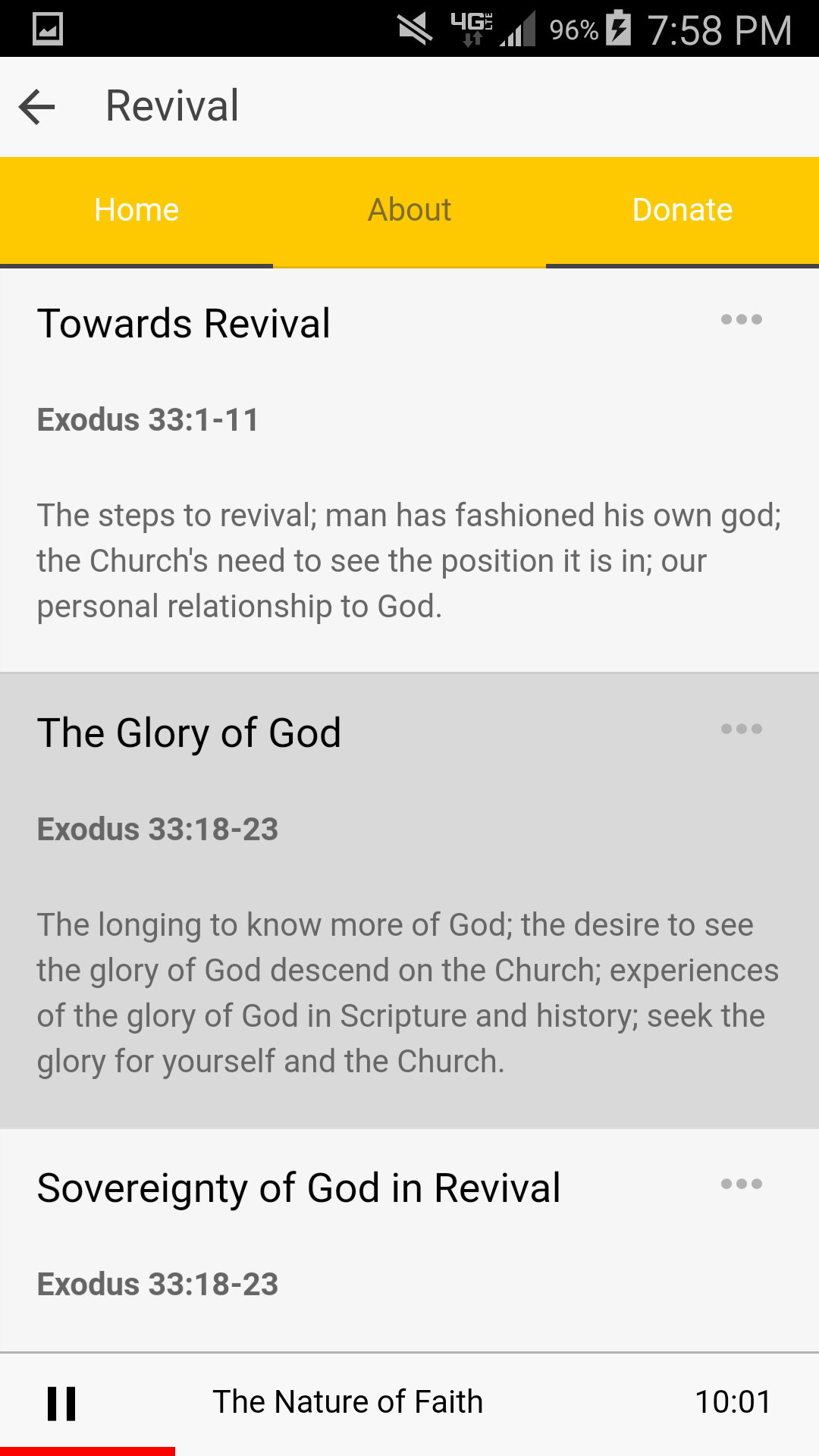 Android application MLJ Sermons: Christian Audio screenshort