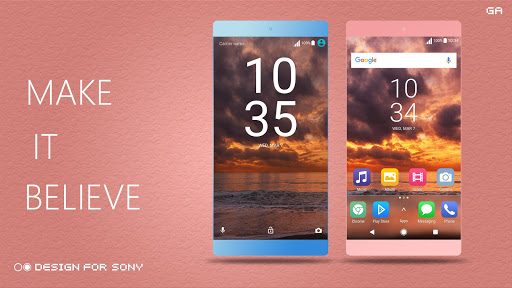 Pixel XPERIA Theme™ | OS Brown Screen 2
