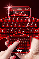 screenshot of Red Keyboard For Android