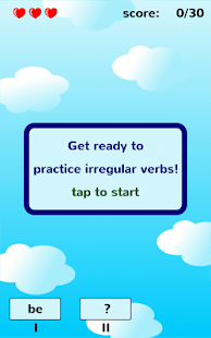 English Irregular Verbs Game Screenshot