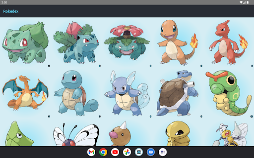 Rokedex Screenshot