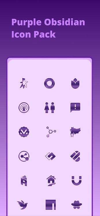 Purple Obsidian - Icon Pack - 3.6 - (Android)
