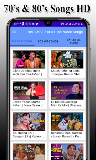 Android application All Hindi Video Songs HD screenshort