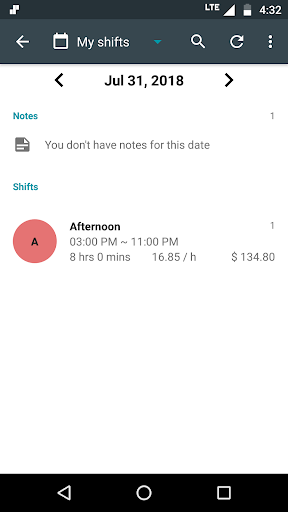 Shift Calendar Apk5
