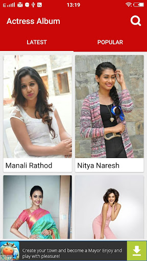 Android application Telugu Actress Photos screenshort