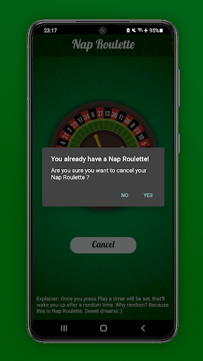 Nap Roulette Screen 2