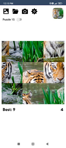 Android application Photo Puzzle screenshort