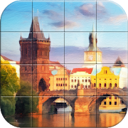 Tile Puzzle Digital Paintings  Icon
