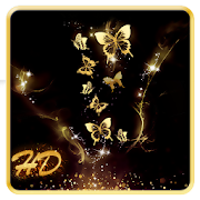 Gold Butterfly APUS Live Wallpaper