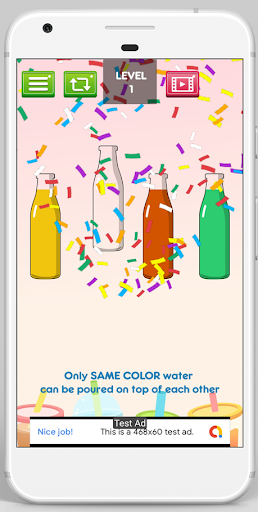 Screenshot of Color Sort Puzzle Game