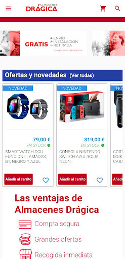 Android application Almacenes Drágica screenshort