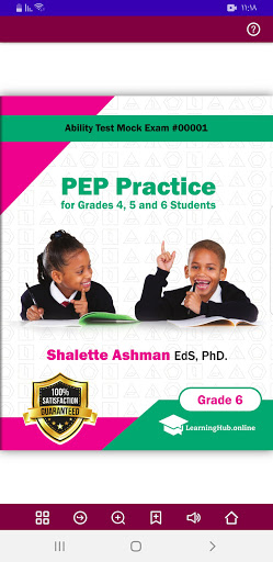 PEP Ability Test Mock Exam 1 Screen 3