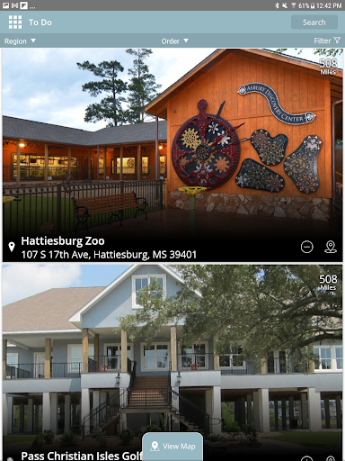 Screenshot of Visit Mississippi