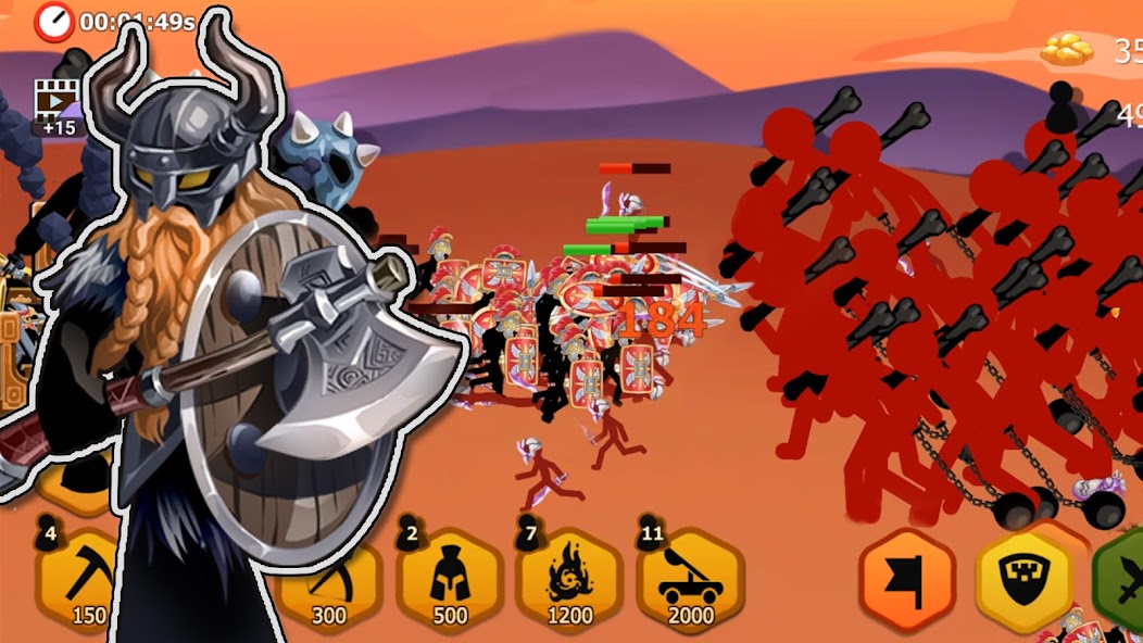 Stickman Battle 2: Empires War v1.0.4 Apk Mod [Dinheiro Infinito]
