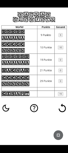 Android application Ragnar Würfeln screenshort