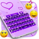 Purple Glow Keyboard Free icon