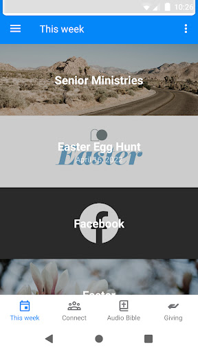 Android application Union Chapel HMC screenshort