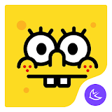 Yellow cute sponge theme icon