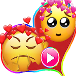 Cover Image of Unduh Emoji Love animated stickers version 23 APK