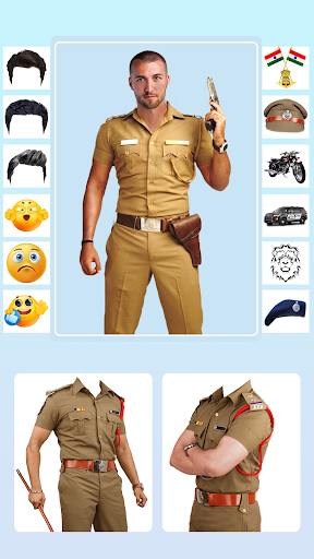 Men Police Suit Lyrical Editor Screen 3
