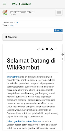 Android application WikiGambut screenshort