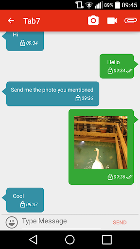 Android application Deskcenter Messaging screenshort