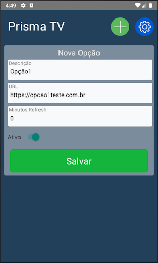 Android application Prisma SmartTV screenshort