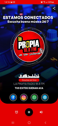 La Propia Radio 18.8 Fm Screen 2