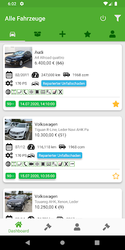 Android application Fahrzeugpool24 screenshort