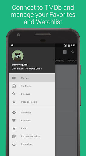 Android application Cinematics: The Movie Guide screenshort