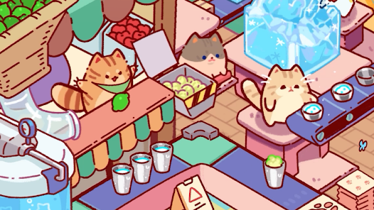 Cat Snack Bar MOD APK v1.0.64 (Unlimited Gems and Money) Gallery 3