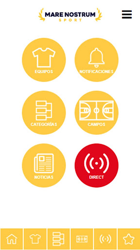Android application MNSport screenshort