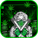 Cover Image of Download Gun Weed Cool Lady Keyboard  APK