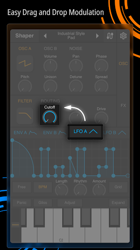 Shaper - Synthesizer Screen 3