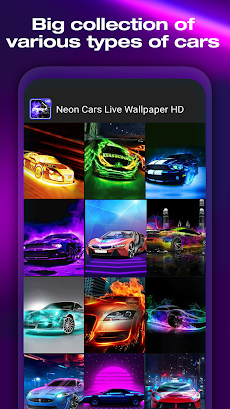 Neon Cars Live Wallpaper HDのおすすめ画像5