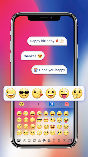 Phone X Emoji Keyboard Screen 2