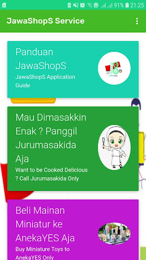 Android application JawaShopS - Online Shopping Am screenshort