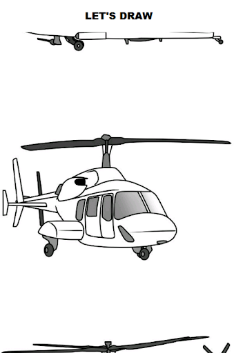 Android application Draw Aircrafts: Helicopter screenshort