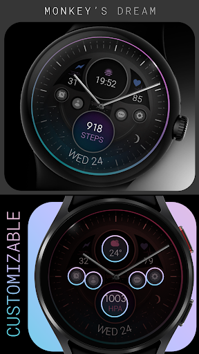 Android application Dream 125 analog watch face screenshort