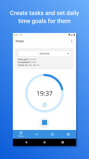 Android application Just 10 Minutes screenshort
