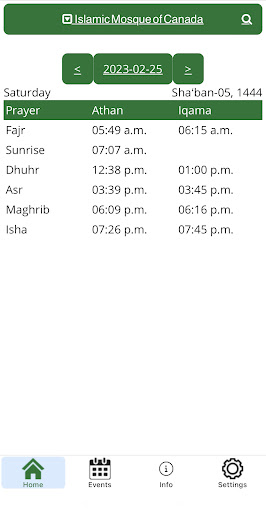 Android application MuslimHub screenshort