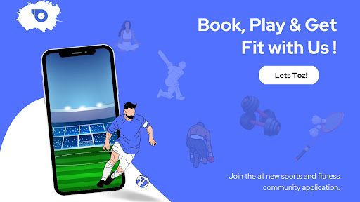 Android application Toz Sports:Book, Play| Get fit screenshort