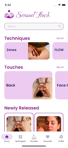 Android application Sensual Touch screenshort