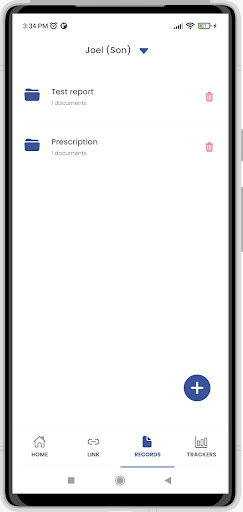 Prasad Hospital Patient App Screen 2